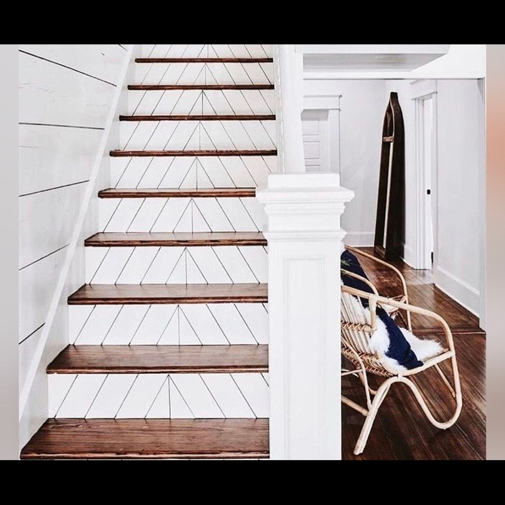 15 Strips of stair riser vinyl decal